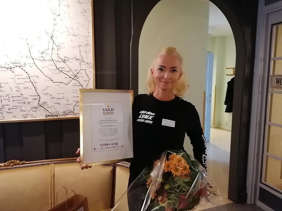 Ulrica Johansson årets serviceperson 2020 i Härjedalens kommun.